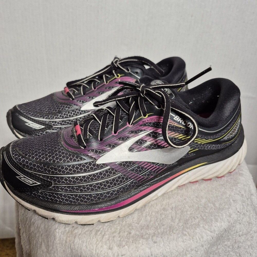 Brooks Glycerin 15 Womens Size 9 Running Shoes Black Pink Super DNA 1202471B088